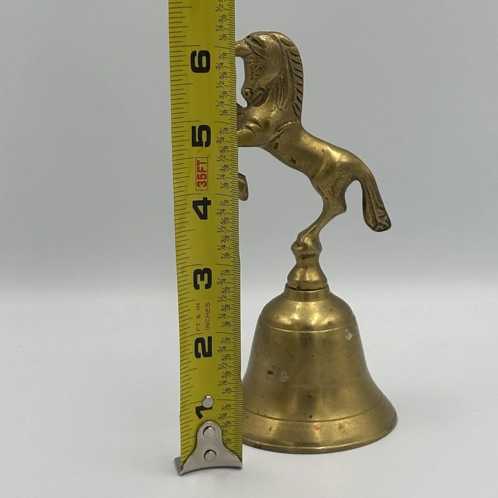 Vintage‎ Brass Bell Unicorn /Horse Fantasy Handle Collectible Vintage Bell